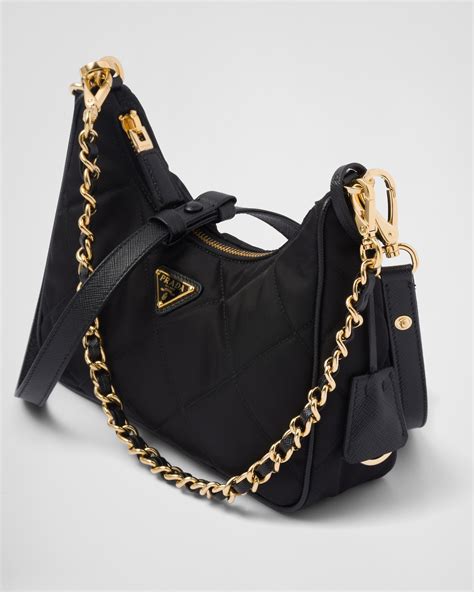 prada nylon bag size